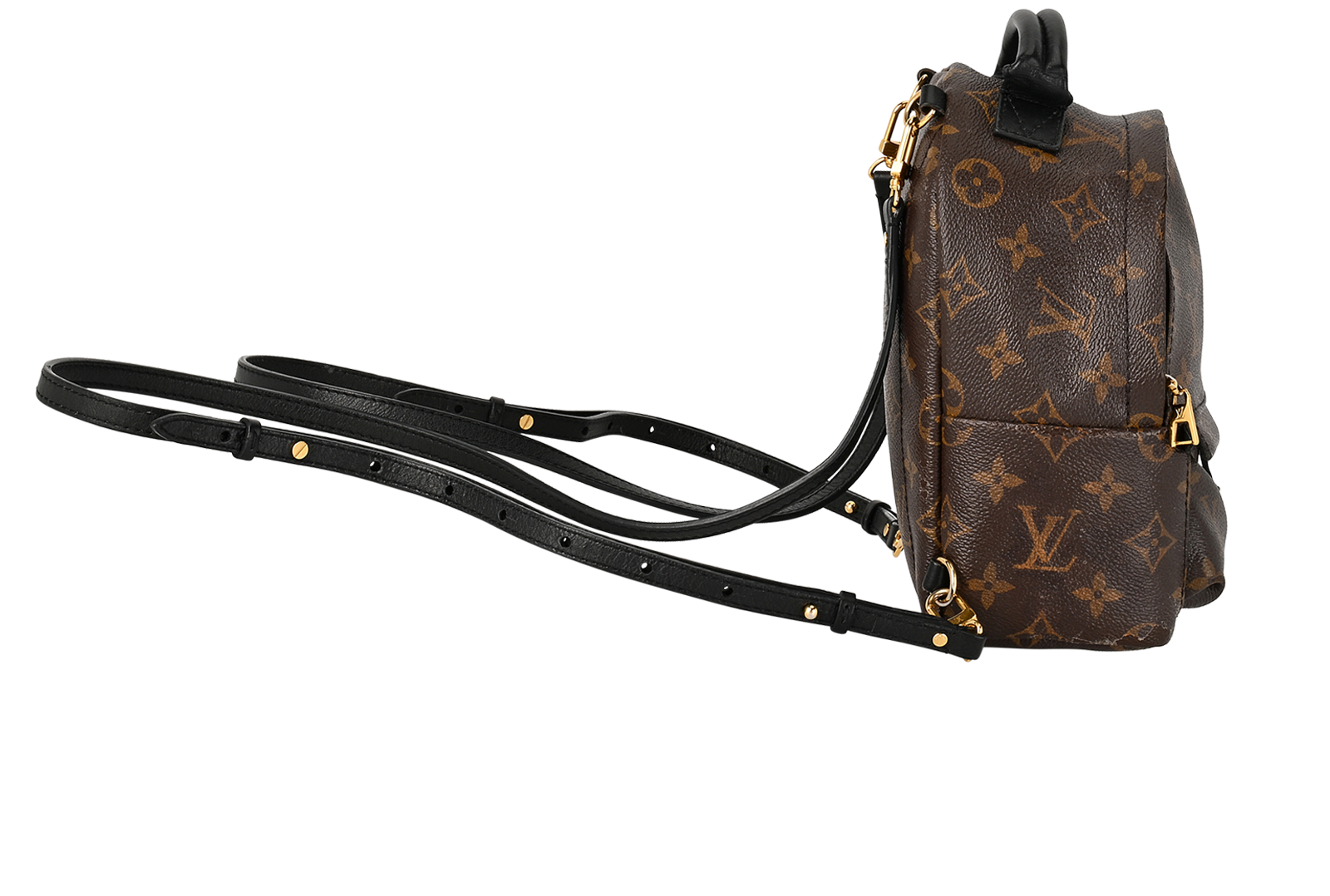 Mini Palm Springs, &pound;1,250, Handbags, Brown, Canvas, Side view